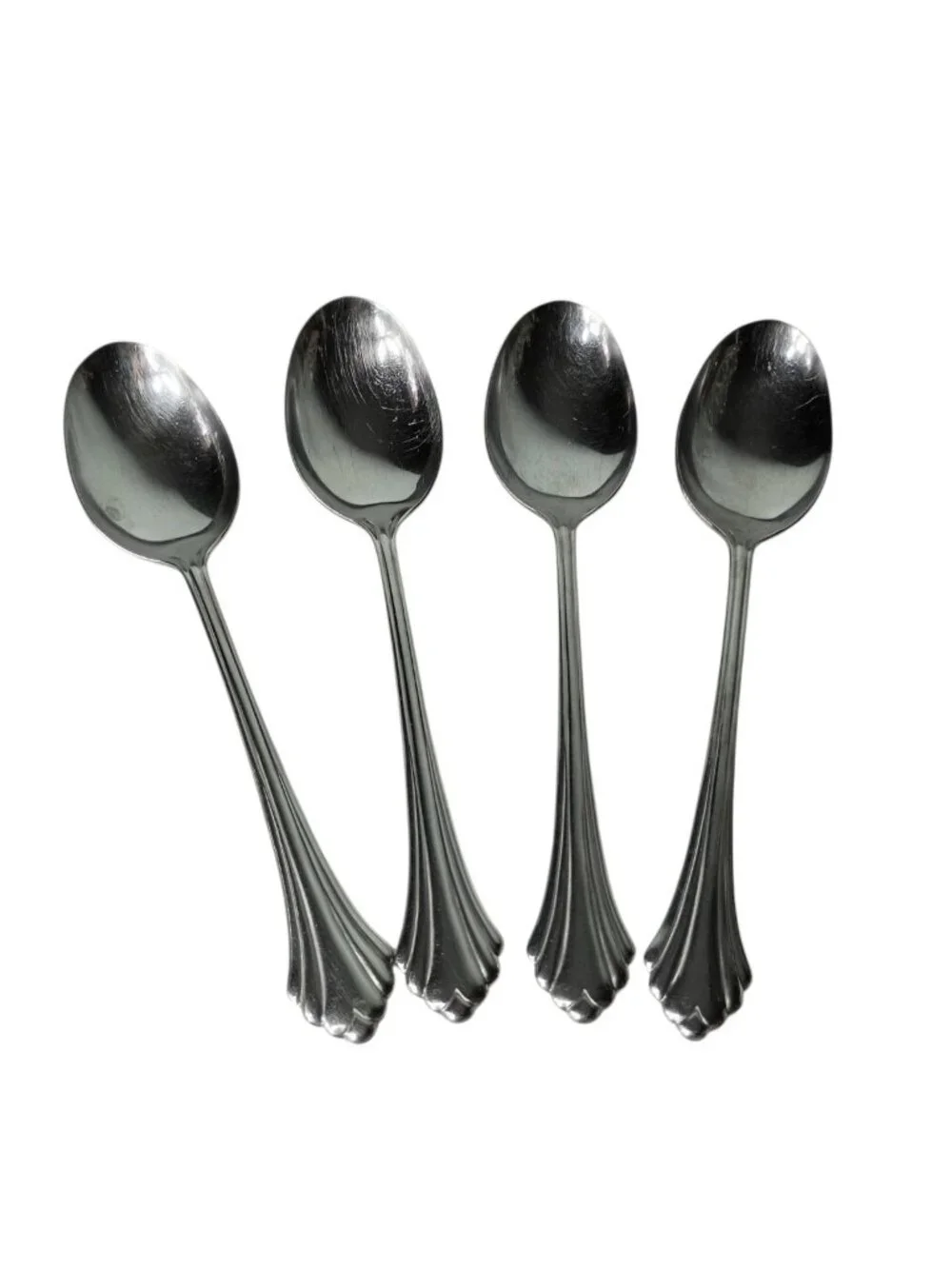 Oneida Bancroft 19 Piece Assorted Flatware Set Stainless Steel Fan Bottoms